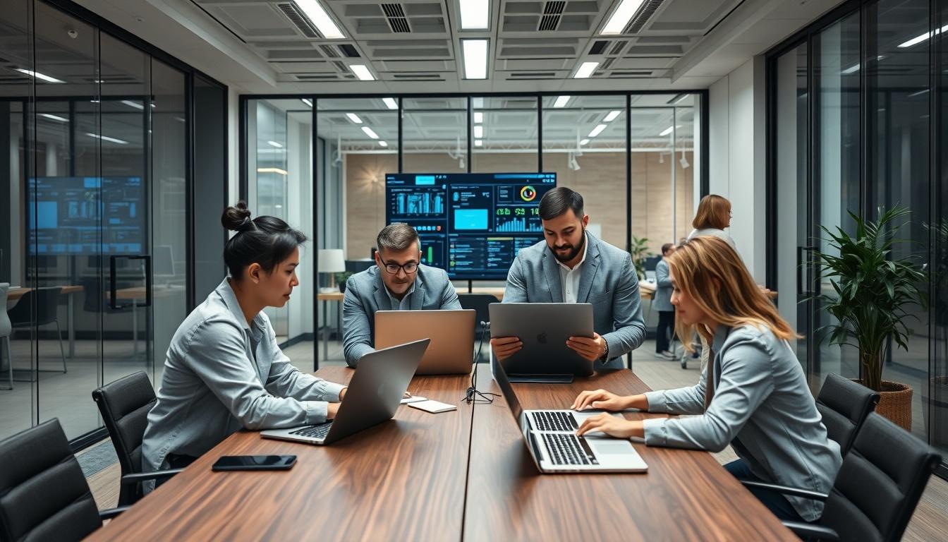 Enterprise software dashboards and business process automation